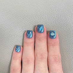 3Pcs 3 Styles Ocean Theme PET Nail Art Stickers&nbsp;MRMJ-LP0002-94