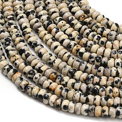 Natural Dalmatian Jasper Beads Strands&nbsp;G-Z110-B29-2x4mm