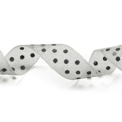 100 Yards Polka Dot Print Nylon Ribbons&nbsp;OCOR-G014-01F