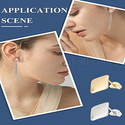 12Pcs 304 Stainless Steel Stud Earring Findings&nbsp;STAS-LP0001-88
