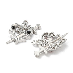 Alloy Rhinestone Pendants&nbsp;FIND-L023-07P