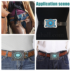 2Pcs 2 Style Zinc Alloy Belt Buckles&nbsp;FIND-WR0010-47