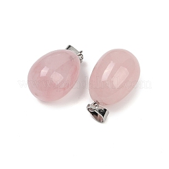 Natural Rose Quartz Pendants&nbsp;G-U018-01P-B