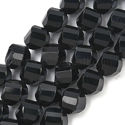 Natural Black Onyx Beads Strands&nbsp;G-C267-B10