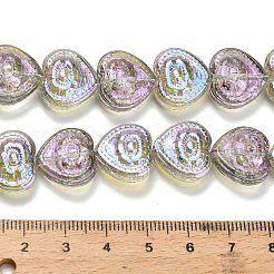 Electroplate Baking Paint Glass Beads Strands&nbsp;EGLA-K061-13A-AB09