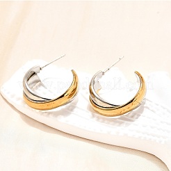 304 Stainless Steel Stud Earrings&nbsp;X-EJEW-O066-03M