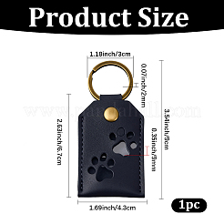 1Pc PU Leather Bag Keychins&nbsp;KEYC-CL0001-39B