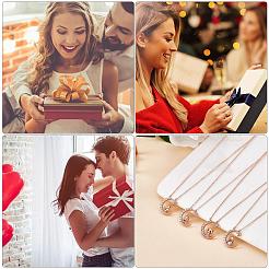 Chinese Zodiac Necklace Horse Necklace 925 Sterling Silver Rose Gold Horse on the Moon Pendant Charm Necklace Zircon Moon and Star Necklace Cute Animal Jewelry Gifts for Women&nbsp;JN1090G
