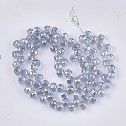 Electroplate Glass Beads Strands&nbsp;EGLA-S179-04A-C04