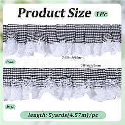 5 Yards Polyester Tartan Printed Ribbon&nbsp;OCOR-GF0005-08C