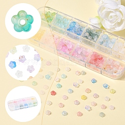 19.2G 12 Colors Frosted Transparent Acrylic Beads&nbsp;OACR-FS0002-18