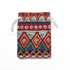 Polycotton(Polyester Cotton) Packing Pouches Drawstring Bags&nbsp;X-ABAG-T006-A22