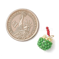 Glass Seed Beaded Pendants&nbsp;PALLOY-MZ01250