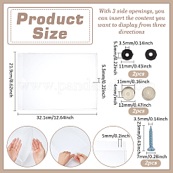 Transparent Acrylic Name Card Holders&nbsp;AJEW-WH0481-59B