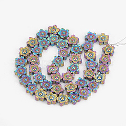 Electroplate Non-magnetic Synthetic Hematite Beads Strands&nbsp;X-G-T061-98D