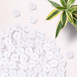 200Pcs 2-Hole Resin Buttons&nbsp;RESI-SP0001-52B