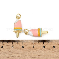 Brass Enamel Pendants&nbsp;KK-C093-25G