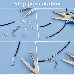 20Pcs 925 Sterling Silver Folding Crimp Ends&nbsp;STER-BC0002-01