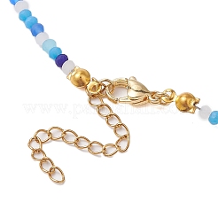 Glass Beaded Necklaces&nbsp;NJEW-JN04896-01