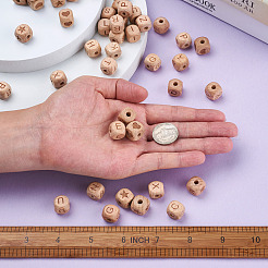 Unfinished Natural Wood Beads&nbsp;WOOD-TA0001-68