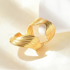 Irregular 304 Stainless Steel Open Cuff Rings&nbsp;LS-RJEW-M070-01G