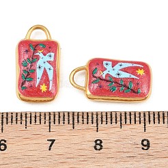 304 Stainless Steel Enamel Pendants&nbsp;SA-CBA4809-15G-01