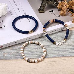 Love Beads Stacking Stretch Bracelets Set for Women&nbsp;BJEW-SZ0001-93
