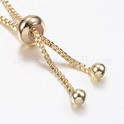 Adjustable Brass Bolo Bracelets&nbsp;BJEW-P200-05G