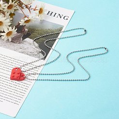 Resin Building Blocks Pendant Necklaces&nbsp;NJEW-JN03533-02