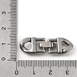 304 Stainless Steel Fold Over Clasps&nbsp;STAS-M119-05P-01