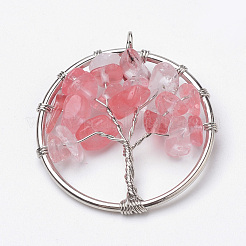 Natural & Synthetic Mixed Stone Pendants&nbsp;G-S271-21