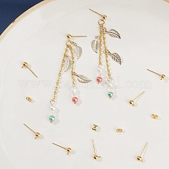 20Pcs Brass Post Earring Findings&nbsp;KK-PH0001-78