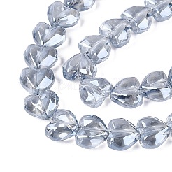 Electroplate Transparent Glass Beads Strands&nbsp;EGLA-N056-01A-01