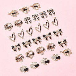 28Pcs 6 Styles Alloy Enamel Pendants&nbsp;FIND-FS0003-22