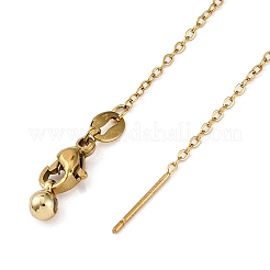 Ion Plaing(IP) 304 Stainless Cable Chain Necklaces&nbsp;NJEW-Q003-04G