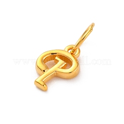 925 Sterling Silver Letter Charms with Jump Rings&nbsp;LS-STER-R008-01G-P