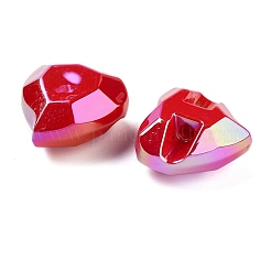 UV Plating Acrylic European Large Hole Beads&nbsp;OACR-S142-06A