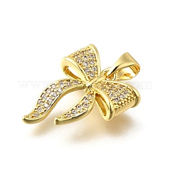 Brass Micro Pave Cubic Zirconia Pendants&nbsp;KK-Q066-09A-G