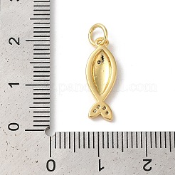 Rack Plating Brass Clear Cubic Zirconia Pendants&nbsp;KK-Z056-33G-04