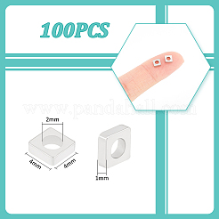 100Pcs 304 Stainless Steel Beads&nbsp;STAS-UN0053-03