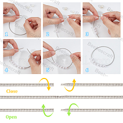 30Pcs Spring Bracelets&nbsp;TWIR-BBC0001-06S
