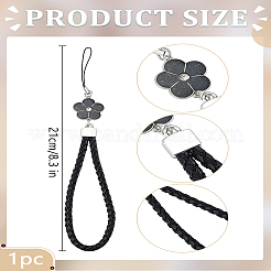 1Pc PU Leather Knitting Wrist Lanyard Hand Mobile Straps&nbsp;AJEW-LP0005-04A