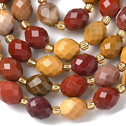 Natural Mookaite Beads Strands&nbsp;G-F809-A38-01