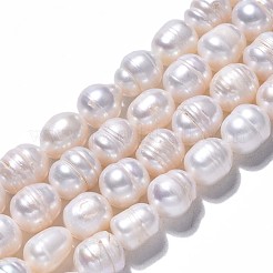 Natural Cultured Freshwater Pearl Beads Strands&nbsp;X1-PEAR-N012-07C