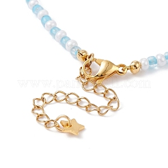Star & Moon Pendant Necklaces Set for Teen Girl Women&nbsp;NJEW-JN03738-04