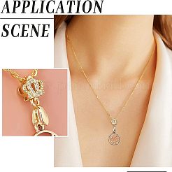 16Pcs 4 Style Brass Micro Pave Cubic Zirconia Ice Pick Pinch Bails&nbsp;ZIRC-FH0001-08