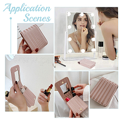 PU Leather Lipstick Case with Mirror&nbsp;CON-WH0088-51A