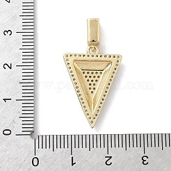 Brass Micro Pave Cubic Zirconia Pendants&nbsp;LS-KK-F909-01G-02