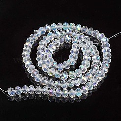 Electroplate Glass Beads Strands&nbsp;LS-EGLA-A044-T6mm-L19