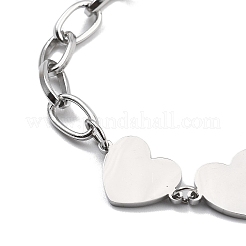 304 Stainless Steel Link Chains Bracelets&nbsp;BJEW-P343-02P